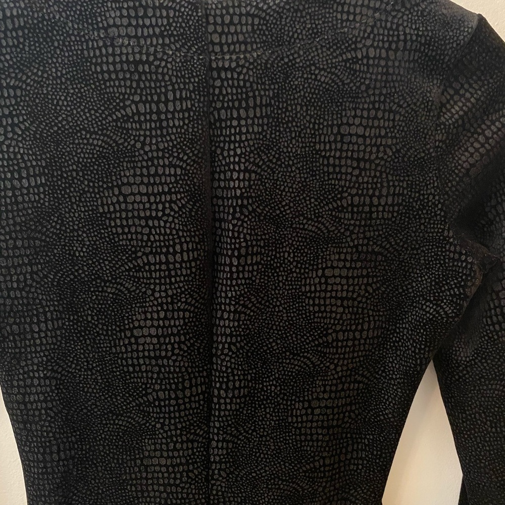 Betsey Johnson Collection Crocodile Print Velour Dress - Picture 6 of 6
